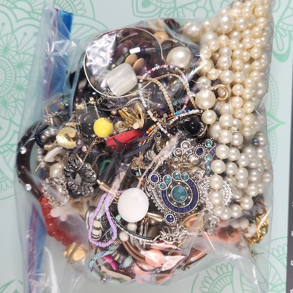 Other - 4lb Mystery Craft Broken Jewelry Loose Beads Lot PRICE FIRM